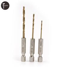 I measure the (major) diameter of the threaded section as 0.5325 inches. Set Of Helical Drill Bits Hss Titanium Coating 1 4 Inch Hexagonal Shank Drilling Set 1 5 Mm To 6 5 Mm In Diameter 2 Masonry Drill Bit Sets