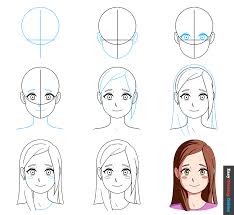 how to draw a cute anime s head