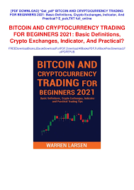 Share on google plus share. Get Pdf Bitcoin And Cryptocurrency Trading For Beginners 2021 Basi