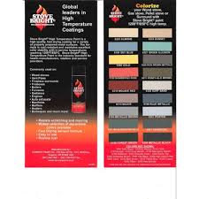 Stove Bright High Temp Color Chart 12