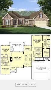 European Style House Plan 3 Beds 2