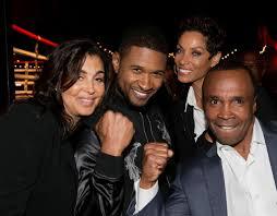 Sugar ray leonard is an american boxer, actor, and motivational speaker who is frequently referred to the best fighter of all time. Nicole Murphy Usher Bernadette Leonard Sugar Ray Leonard Nicole Murphy And Sugar Ray Leonard Photos Zimbio