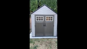 rubbermaid 7x7 storage shed embly