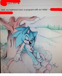 Did this pic to try and make something as quick as i can. April 3 2012 Well My Boyfriend Sonic Is Pregnant With Our Baby Baby It S Cold Outside Meme On Me Me