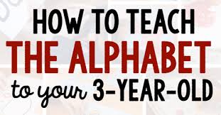 teaching the alphabet to your 3 year