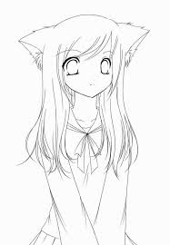 Animeoutline provides easy to follow anime and manga style drawing tutorials and tips for beginners. Anime Coloring Pages Cute Coloring Pages Easy Cartoon Drawings Cartoon Girl Drawing