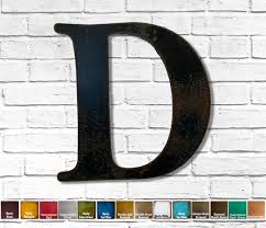 Metal Letter D 8 12 16 Or 22 Inch