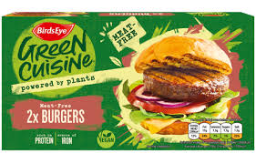 2 green cuisine meat free burgers