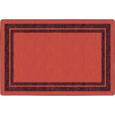 dark tone border red rug zerbee