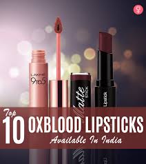 oxblood lipsticks available in india