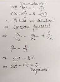 The System Of Linear Equation Ax By 6