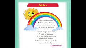 cl 3 poem the rainbow you