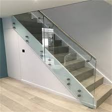 Polished Stainless Steel Glass Railing