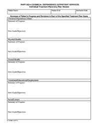 8 Printable Treatment Plan Template Word Forms Fillable Samples In