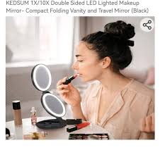 kedsum mirrors magnifiers 1x 10x double