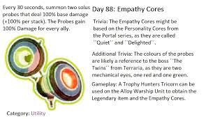 Posting random facts about every item in RoR2 Day 88: Empathy Cores :  r/riskofrain