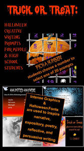 Multigenre Halloween writing project  rubric  story starters  AND      prompts
