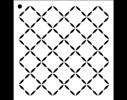 Quilted Diamond Pattern Stencil Select