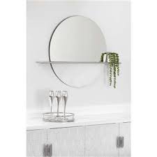 Buy Lyra Round Wall Mirror With Shelf