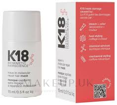 k18 hair biomimetic hairscience leave