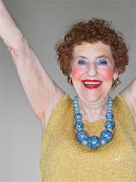weird old lady makeup stock photos