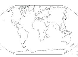 Blank Maps Of The World Pergoladach Co