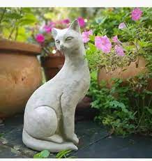 Siamese Cat Statue Reconstituted Stone