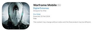 warframe mobile release date seemingly