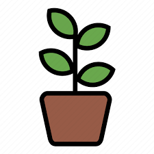 Plant Pot Icon On
