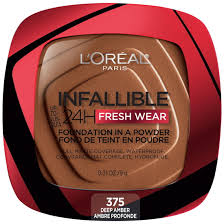 l oreal paris infallible up to 24h fresh wear foundation in a powder deep amber 0 31oz