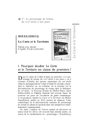 Houellebecq, La Carte et le Territoire | Lectures Littérature | Docsity