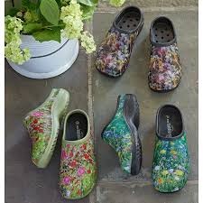 garden clogs boots white flower farm