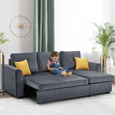 erommy sectional sleeper sofa modern