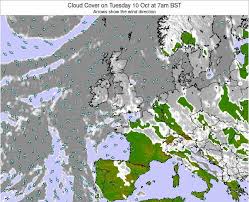 ireland cloud cover on wednesday 06 dec