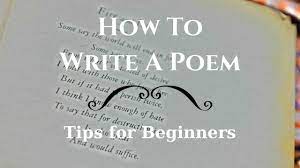 how to write a poem tips for