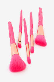 5 pack pink makeup brush set ardene