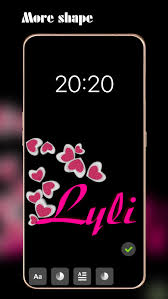 3d my name live wallpaper gravity