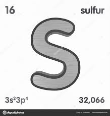 Sulfur S Or Sulphur Chemical Element Sign Of Periodic