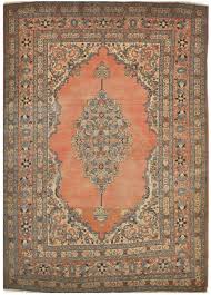 antique small persian tabriz rug in