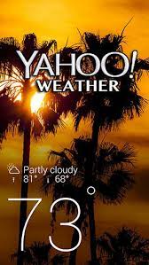 yahoo weather for android