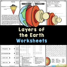 free layers of the earth worksheets