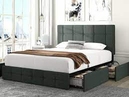 Queen Size Platform Bed Frame With 4