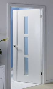 Sierra Solid Glazed Pre Finished White Door