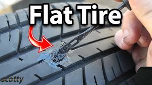 how to fix a flat tire tire plug kit