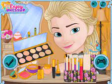 elsa now and then makeup frozen games