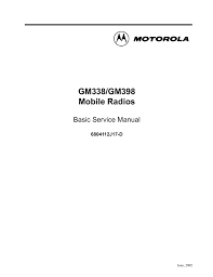 Motorola Gm398 Service Manual Manualzz Com