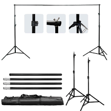 6 X 9 Ft White Muslin Backdrop Kit With Led Continuous Lighting Goose Limostudio