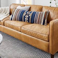 hamilton leather sofa 70 91 west elm