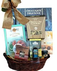 snacks and sweets gift basket in