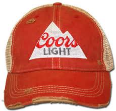 Coors Light Retro Brand Vintage Mesh Beer Red Hat Cap Rugged Ripped 889360353328 Ebay